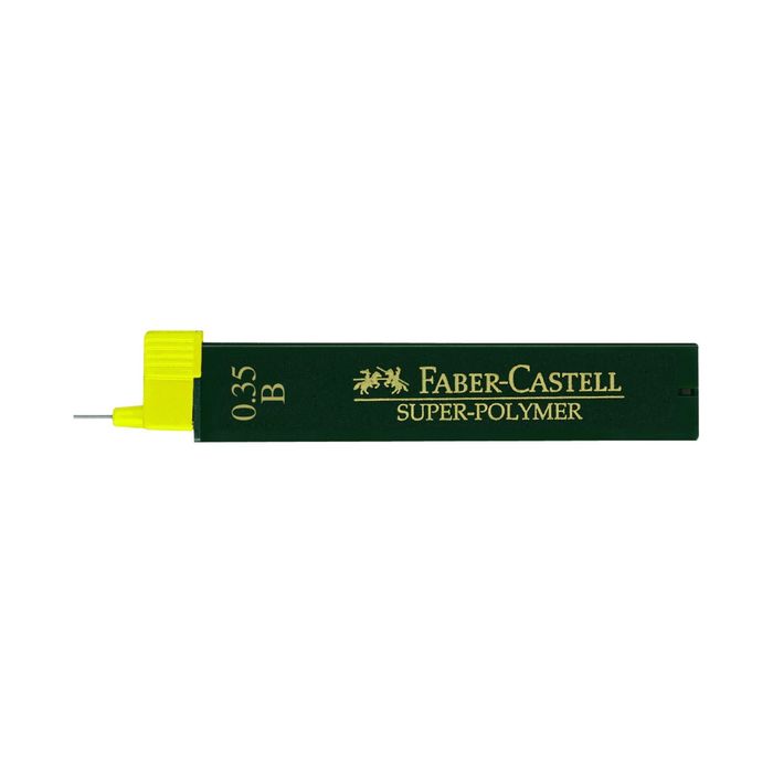 Грифели для механических карандашей 0.35 мм Faber-Castell TK® SUPERPOLYMER B 12 штук