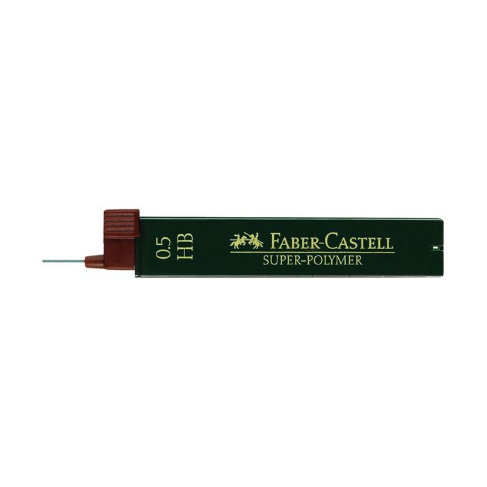 Грифели для механических карандашей 0.5 мм Faber-Castell TK® SUPERPOLYMER HB 12 штук
