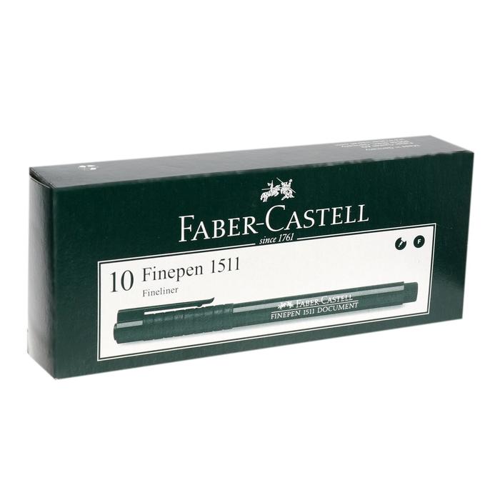 Ручка капиллярная Faber-Castell Finepen 1511 0.4мм Document перман чернила красные 151121
