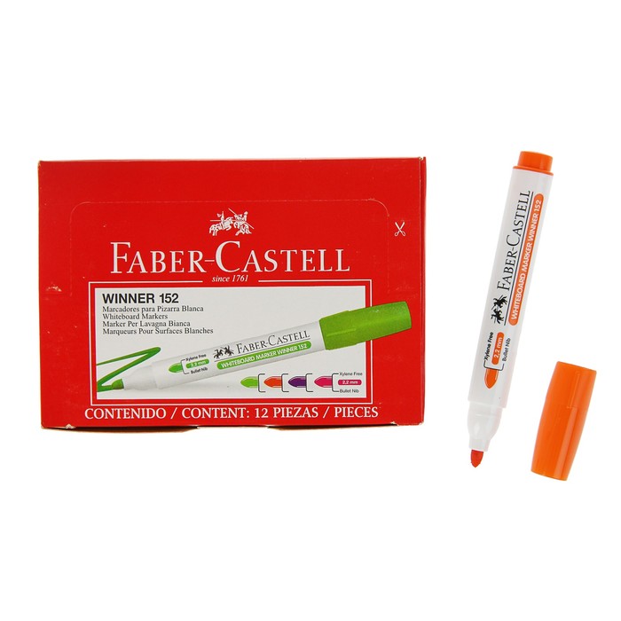 Маркер для доски 3.0 мм Faber-Castell Winner 152 оранжевый