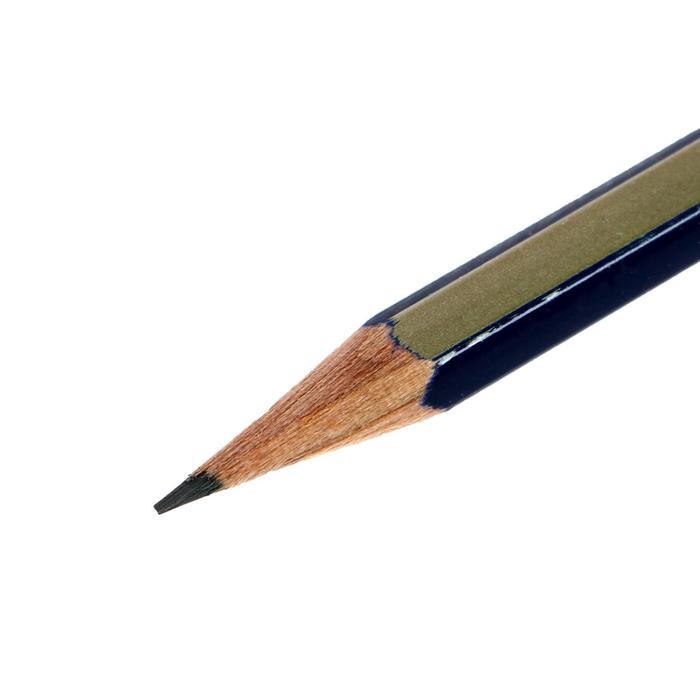 Карандаш ч/г Faber-Castell GOLDFABER 1221 3H шестигранный, карт/короб 112513