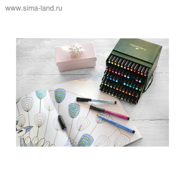 

Ручка кисть капиллярная набор Faber-Castell PITT Artist Pen Brush 60 цветов