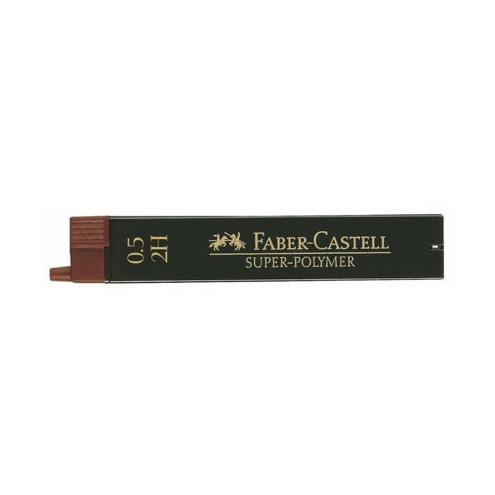 Грифели для механических карандашей 0.5 мм Faber-Castell TK® SUPERPOLYMER 2H 12 штук