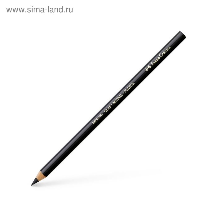 

Карандаш специальный Faber-Castell по стеклу, металлу, пластику, чёрный