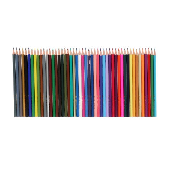 фото Карандаши 48 цветов faber-castell eco, трёхгранный корпус, с точилкой