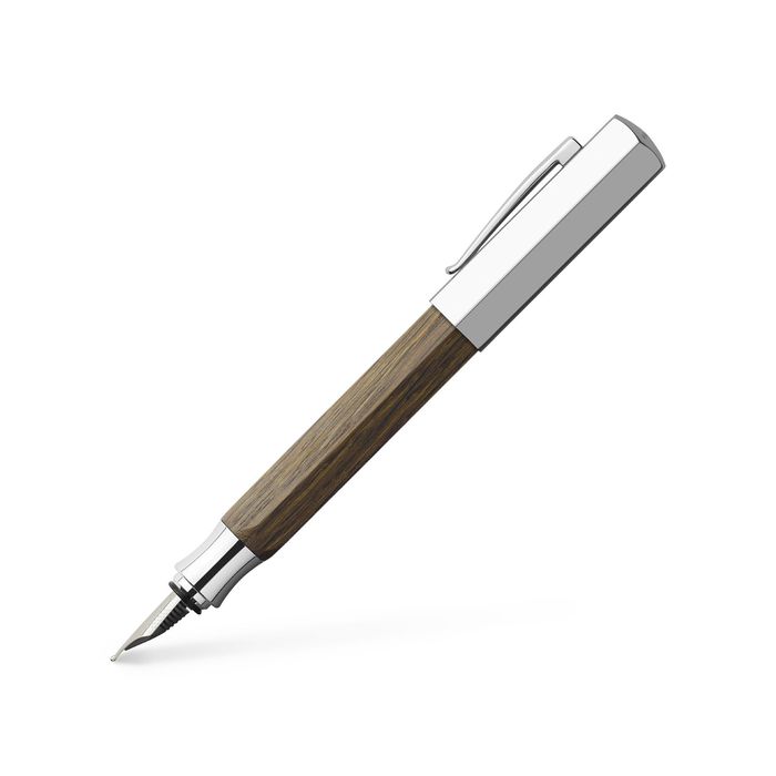Ручка перьевая подарочная Faber-Castell Ondoro Smoaked Oak, F, морен дуб, под/к 147581