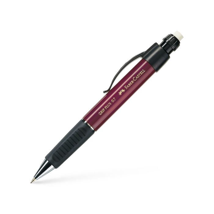 Карандаш механический 0.7 мм Faber-Castell GRIP Plus с ластиком, зеленый 130731