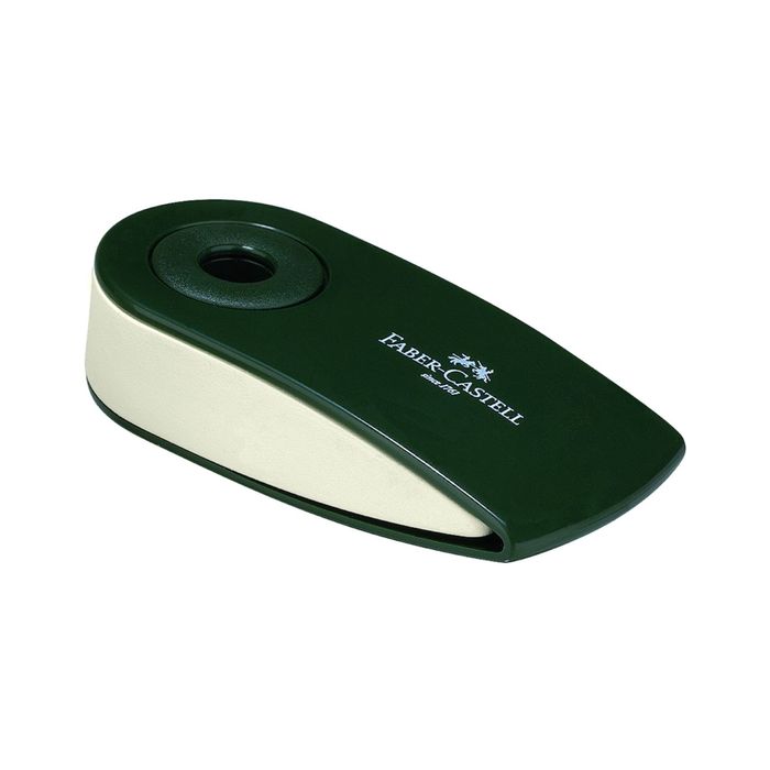 Ластик Faber-Castell синтетика SLEEVE в защитном футляре, белый 182402