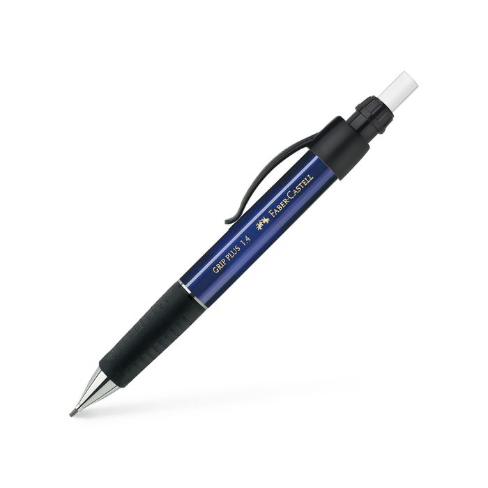 Карандаш механический 0.7 мм Faber-Castell GRIP Plus 1314 с ластиком, синий, к/к 131432