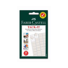 Клеящие подушечки Faber-Castell TACK-IT белые, 90 штук /упаковка, 50 г, блистер Ош