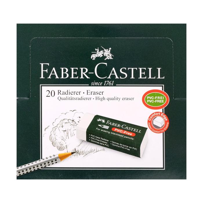Ластик Faber-Castell синтетика 7081N 63*22*12 белый 188121