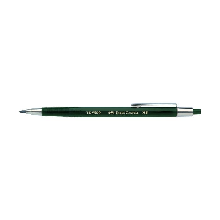 Карандаш цанговый 2.0 мм Faber-Castell TK® 9500 HB зеленый 139500