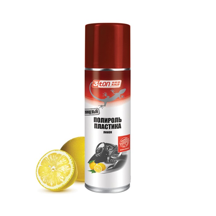 Полироль пластика 3ton, лимон, 335 мл