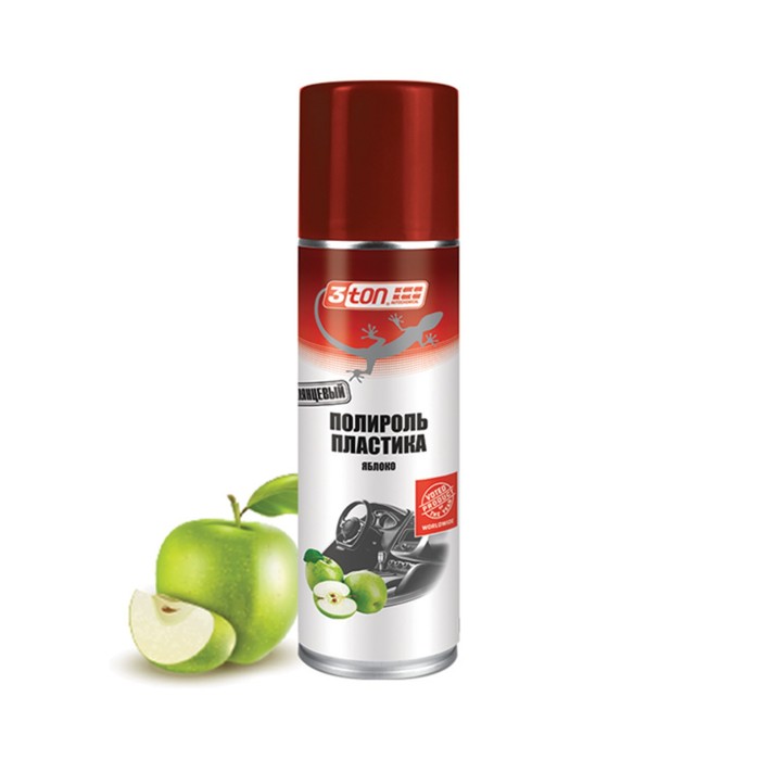 Полироль пластика 3ton, яблоко, 335 мл