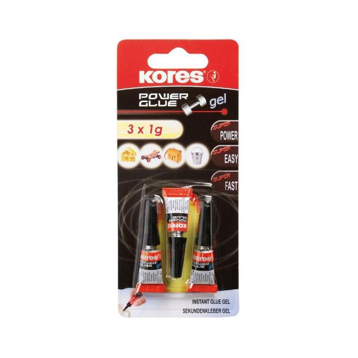 Клей Универсальный KORES 1г 3шт/упк '26344