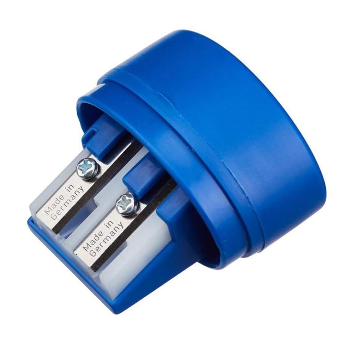 Точилка 2 отверстия с контейнером Kores микс*5 видов '35800