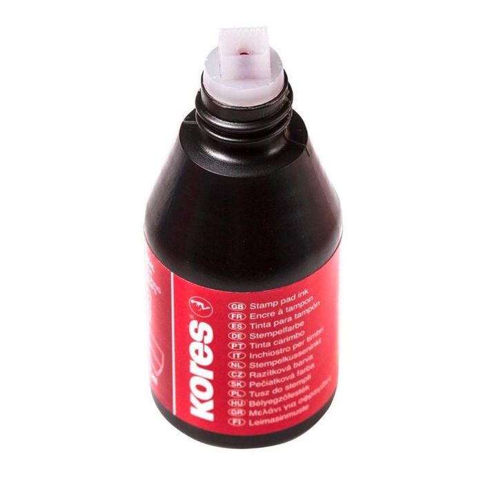 Краска штемпельная KORES 28мл черная '71334
