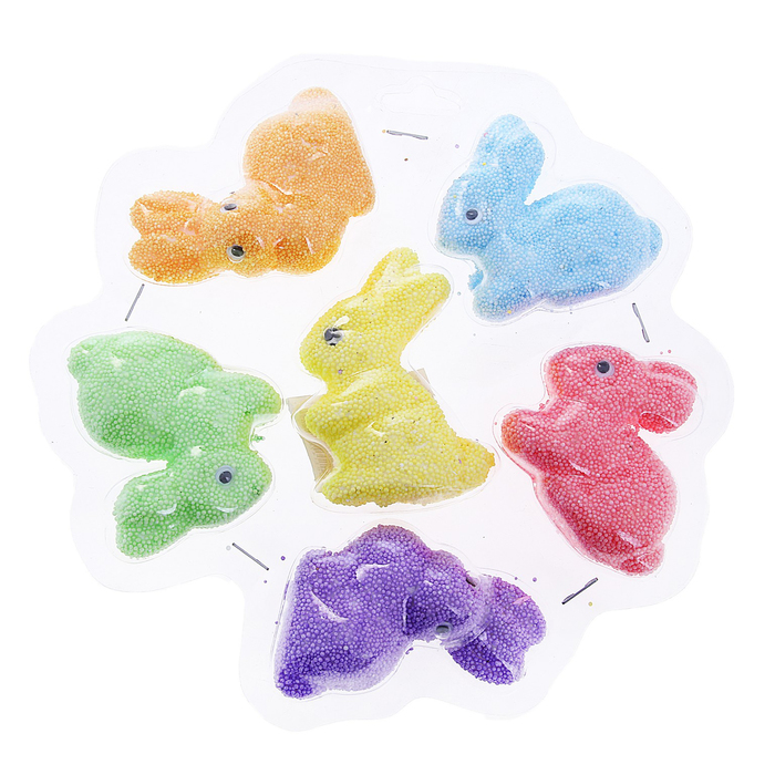 Сувенир "Разноцветные пасхальные кролики" (набор 6 шт)