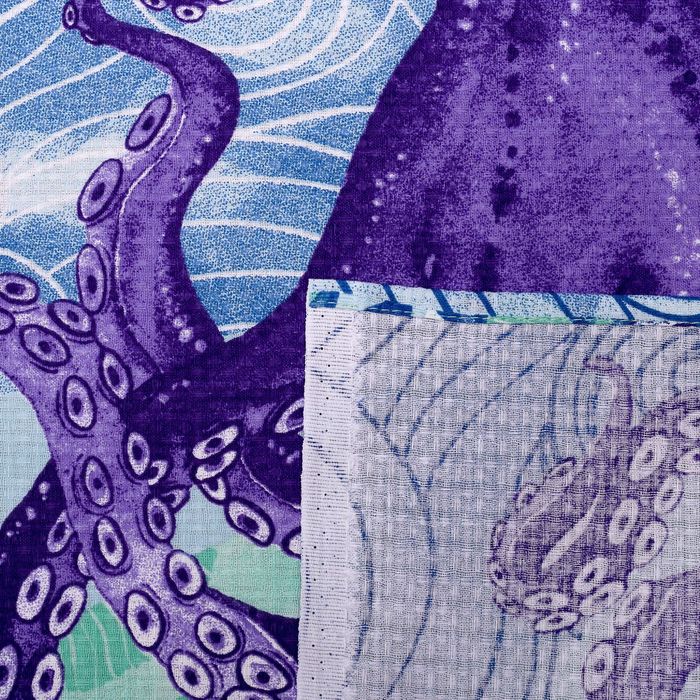 Полотенце "Морские глубины" 60х146 см, 100% хлопок 160гр/м2