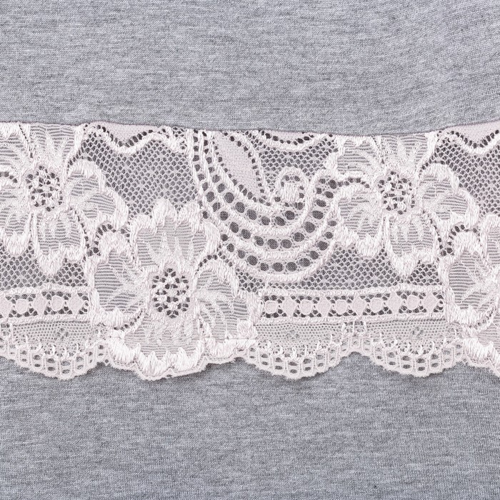 Сорочка домашняя женская "Ласса" вискоза цвет серый, р-р 52