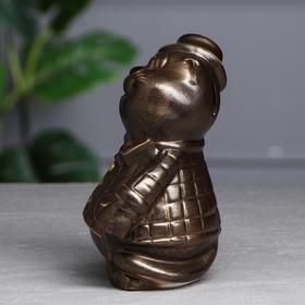 

Копилка "Кот джентльмен", покрытие лак, бронзовая, 19.5 см