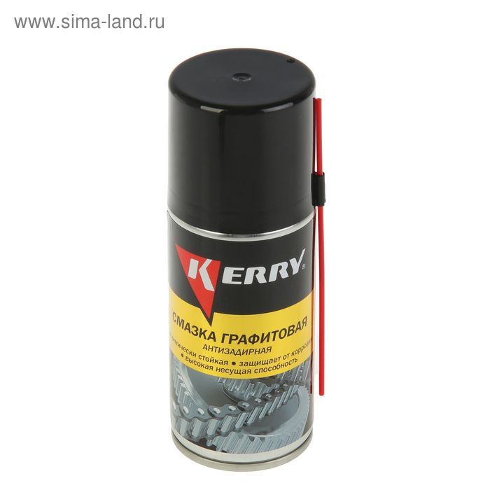 Смазка Kerry универсальная графитовая, 210 мл, аэрозоль смазка адгезионная kerry петельная 210 мл аэрозоль