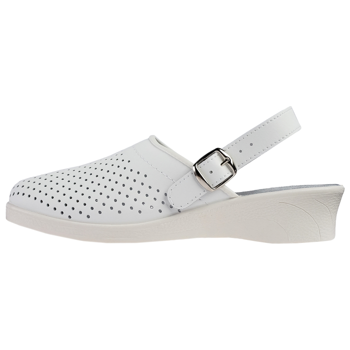 Туфли-сабо женские "Эмануэла", модель 6802-00101, размер 37, цвет белый