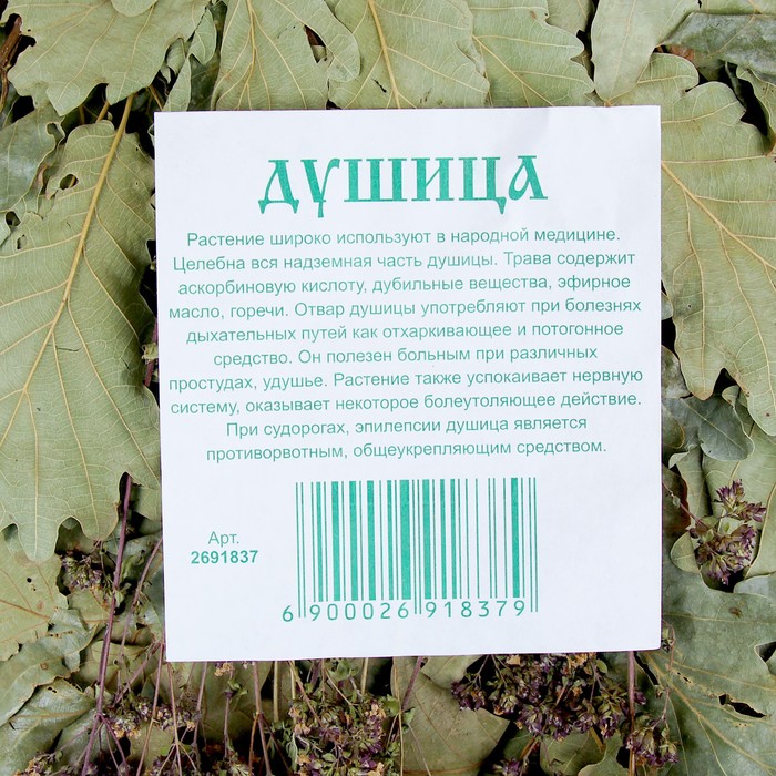 Веник для бани ЭКСТРА из кавказского дуба с душицей