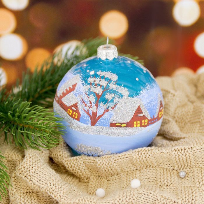 Шар "Деревня", 10 см