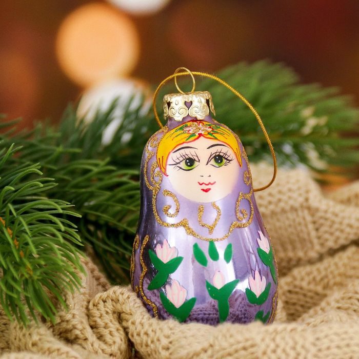 Елочное украшение "Матрешка" 9 см