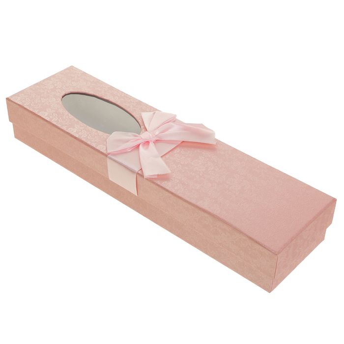 Коробка подарочная, цвет розовый, 33,5 х 9,5 х 6,5 см