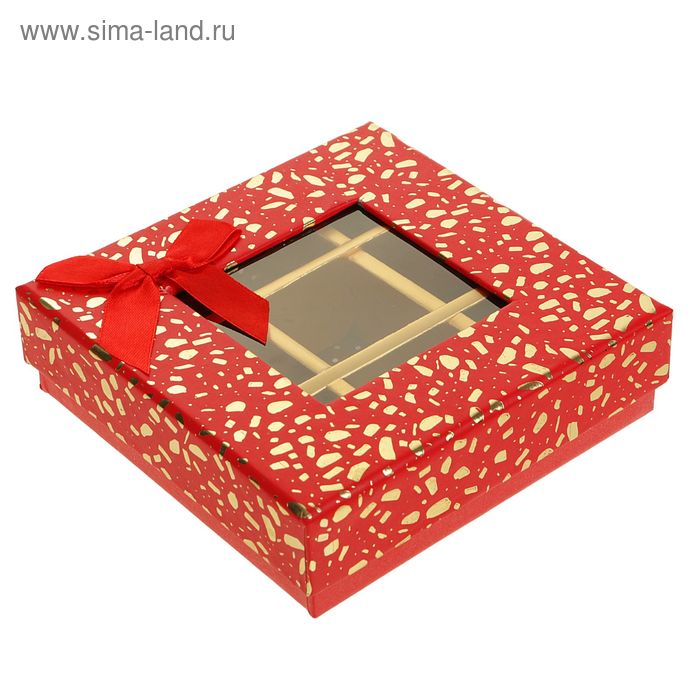 Подарочные коробки  Сима-Ленд Коробка подарочная 13,5 х 13,5 х 4 см
