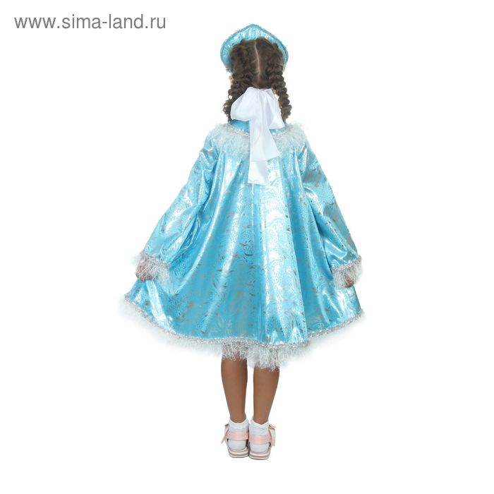 

Карнавальный костюм "Снегурочка с кокеткой", атлас, кокошник, платье, р-р 32, рост 122-128 см