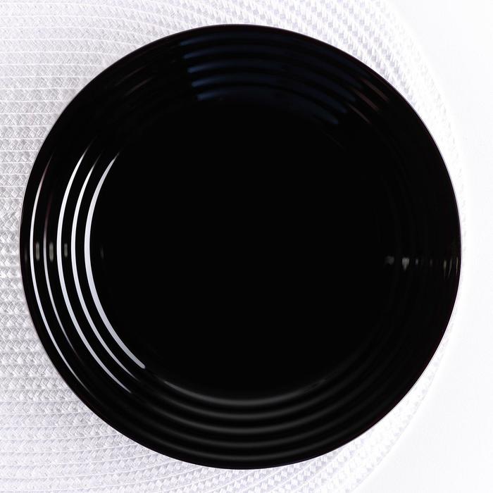 Тарелка десертная Harena Black, d=19 см, цвет чёрный