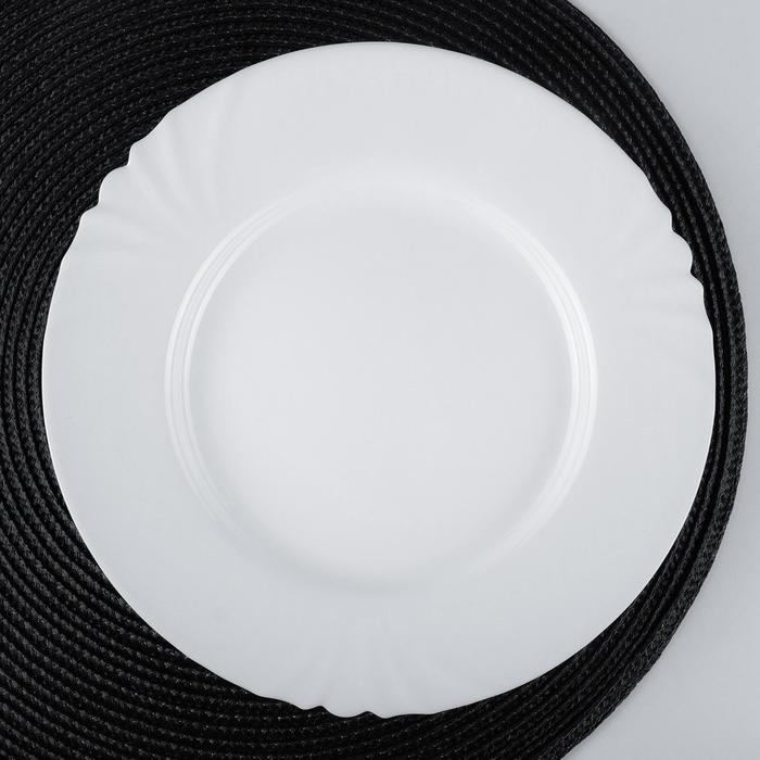Тарелка плоская Cadix, d=25 см, цвет белый тарелка плоская бавария 25 см 00000080736 royal aurel