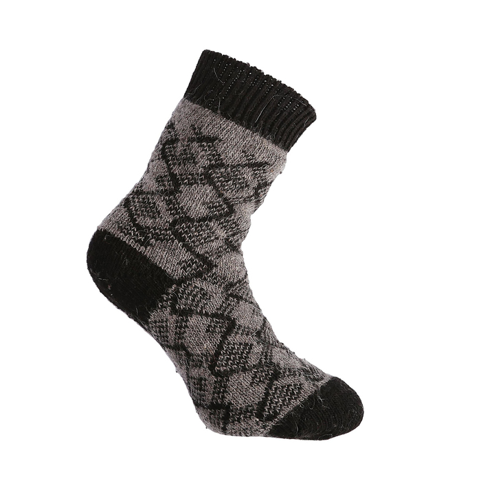 Носки мужские шерстяные "Скандия", цвет тёмно-серый, размер 27