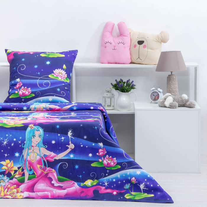 Постельное бельё 1,5сп Сударушка "Золушка", 150х215 см, 150х215 см, 70х70 см - 1 шт , бязь, 125 г/м