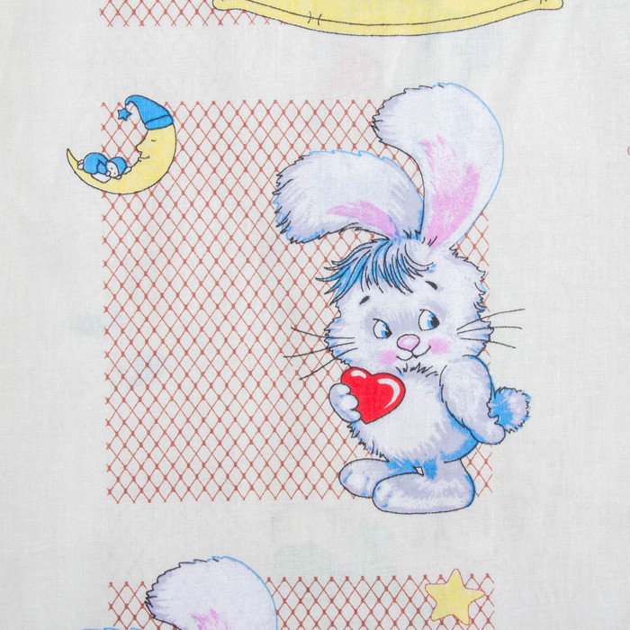 Постельное бельё 1,5сп Сударушка "Дружба начинается с улыбки", 150х215, 150х215, 70х70 - 1 шт, бязь, 125 г/м