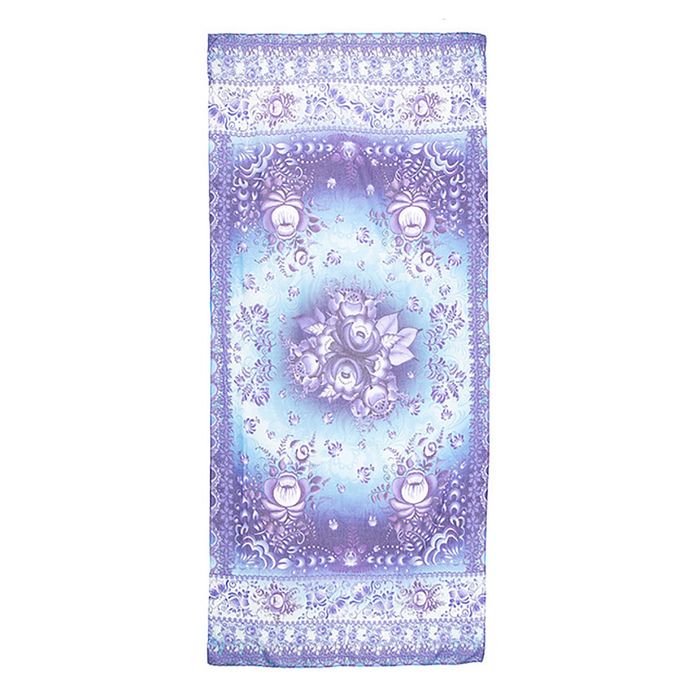 Палантин текстильный, размер 90х180, цвет голубой PC3115_M2-1