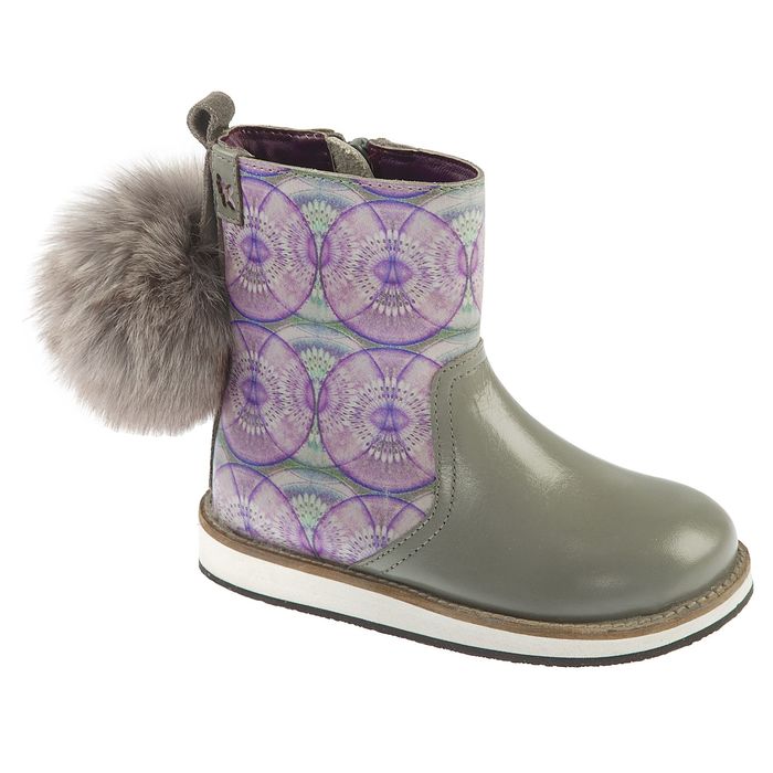 Полусапожки дошкольные арт. 6976B (серые) (р. 30)