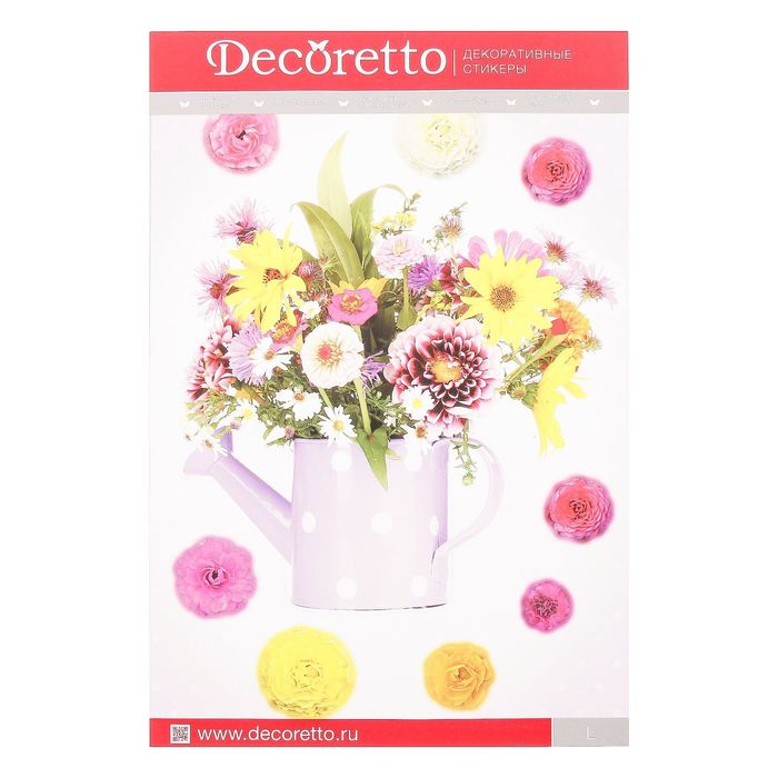 Наклейки Decoretto "Яркий букет" 35х50 см