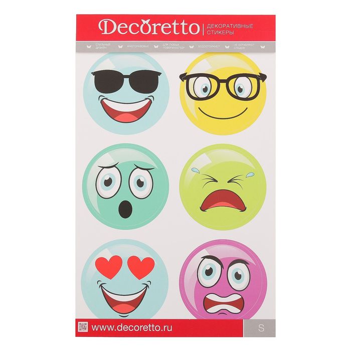 Наклейки Decoretto "Палитра эмоций" 25х23 см