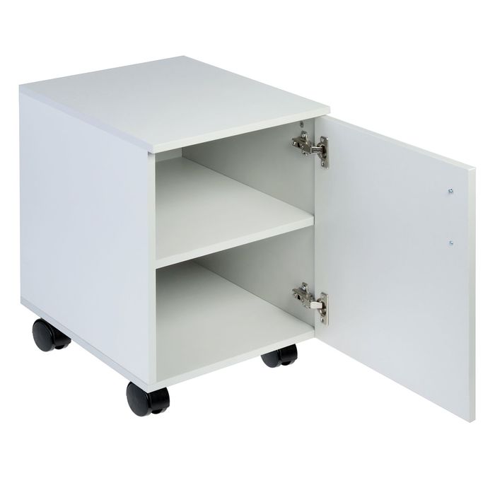 Тумба выкатная с дверкой 410х500х540 Светло серый