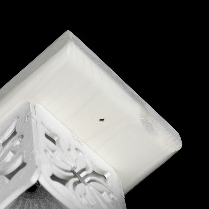 Люстра деревянная "Евро", 4 плафона "Узоры", цвет молоко