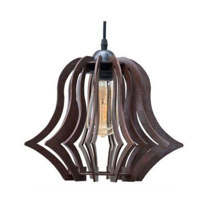 Люстра-подвес деревянная "Десмия", стиль LOFT