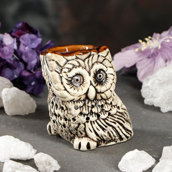 Аромалампа "Сова №2" шликерная микс