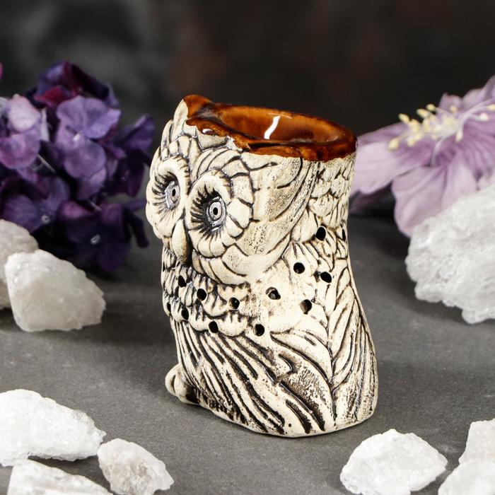 Аромалампа "Сова №2" шликерная микс