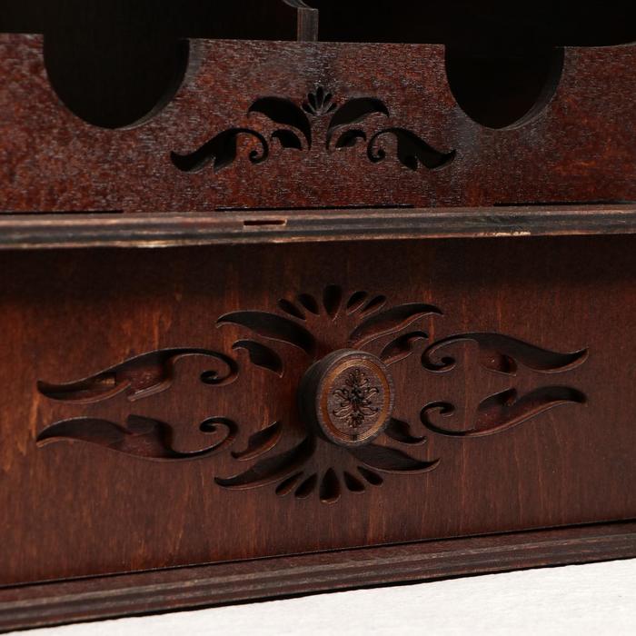 Мини-бар деревянный "Бочка", микс