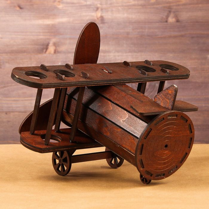 Мини-бар деревянный "Самолет"