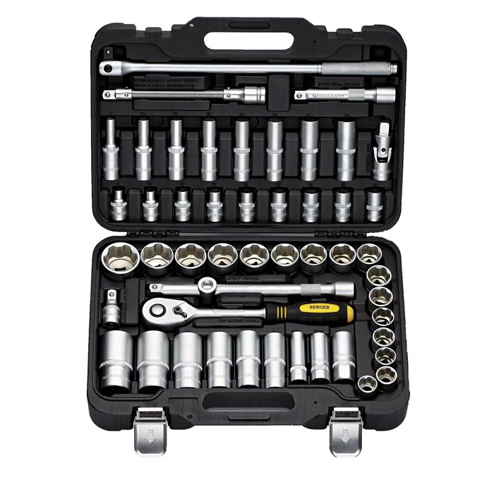 Набор инструмента BERGER универсальный в кейсе 50 предмета ½”